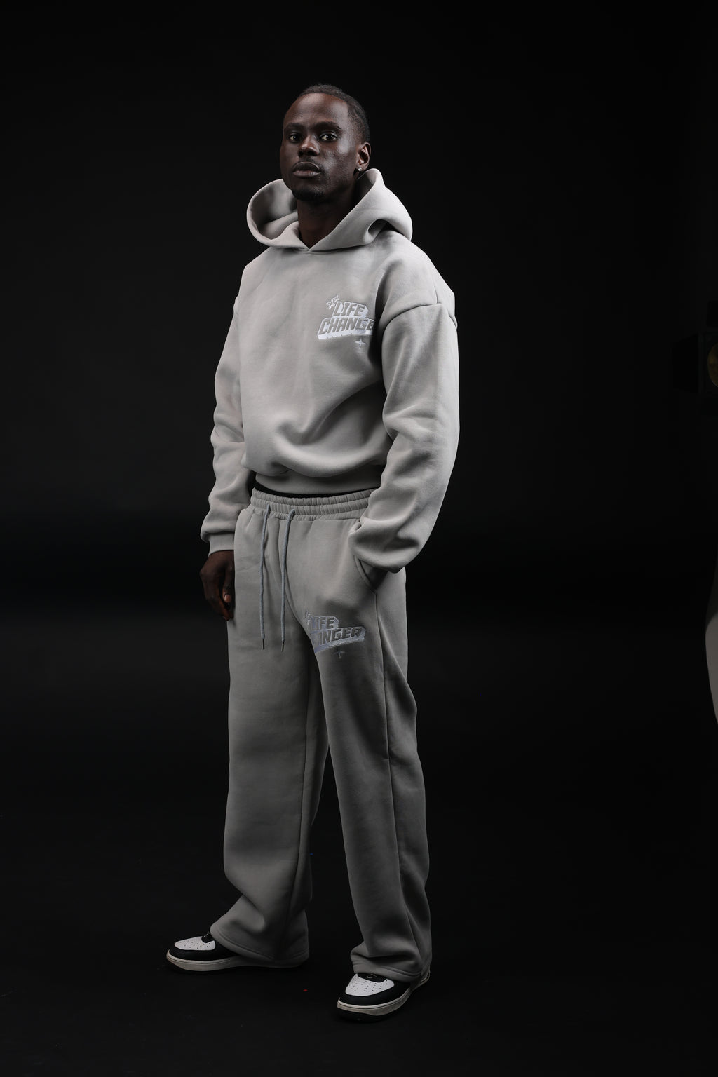 Iconic Grey Cotton Tracksuit