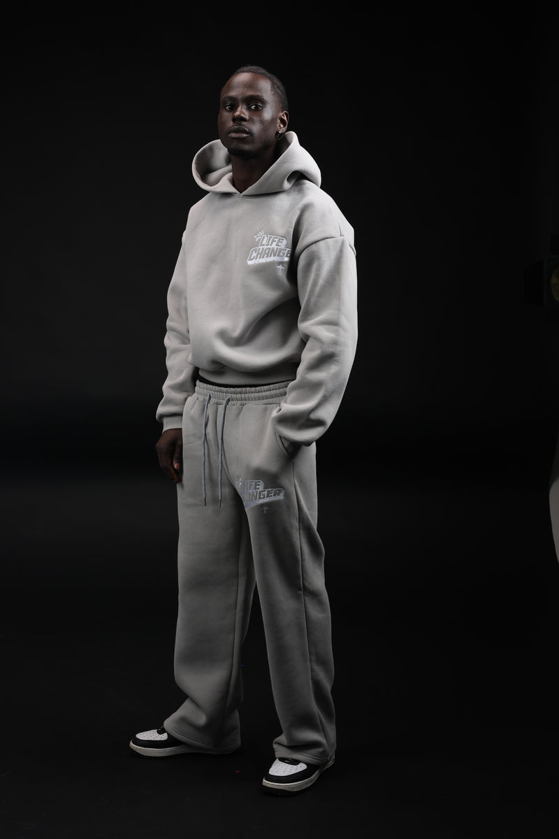 Iconic Grey Cotton Tracksuit