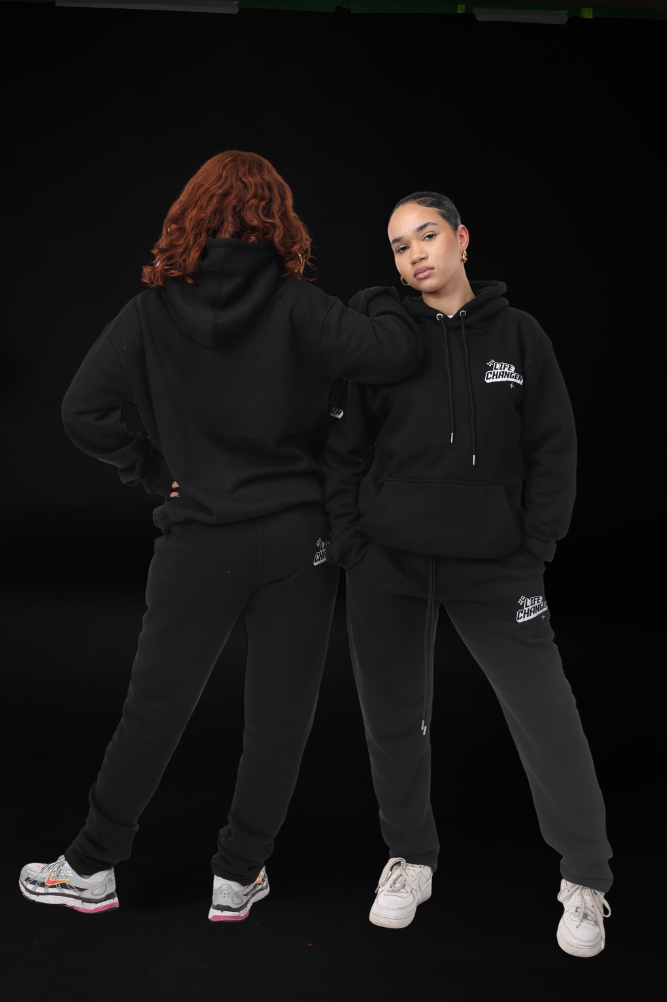 Signature Black Cotton Tracksuit